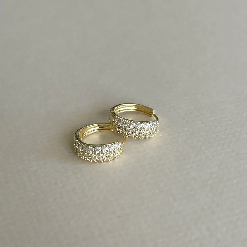 Diamond Hoop Earrings M1369